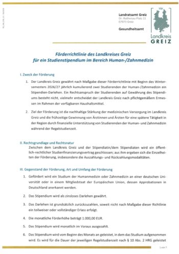 Screen Förderrichtlinie Landkreis